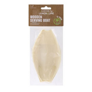 Lemon And Lime Eco Wood Serving Boat11.5X6.5Cm 12Pk – thumbnail