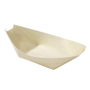 Lemon And Lime Eco Wood Serving Boat11.5X6.5Cm 12Pk – thumbnail