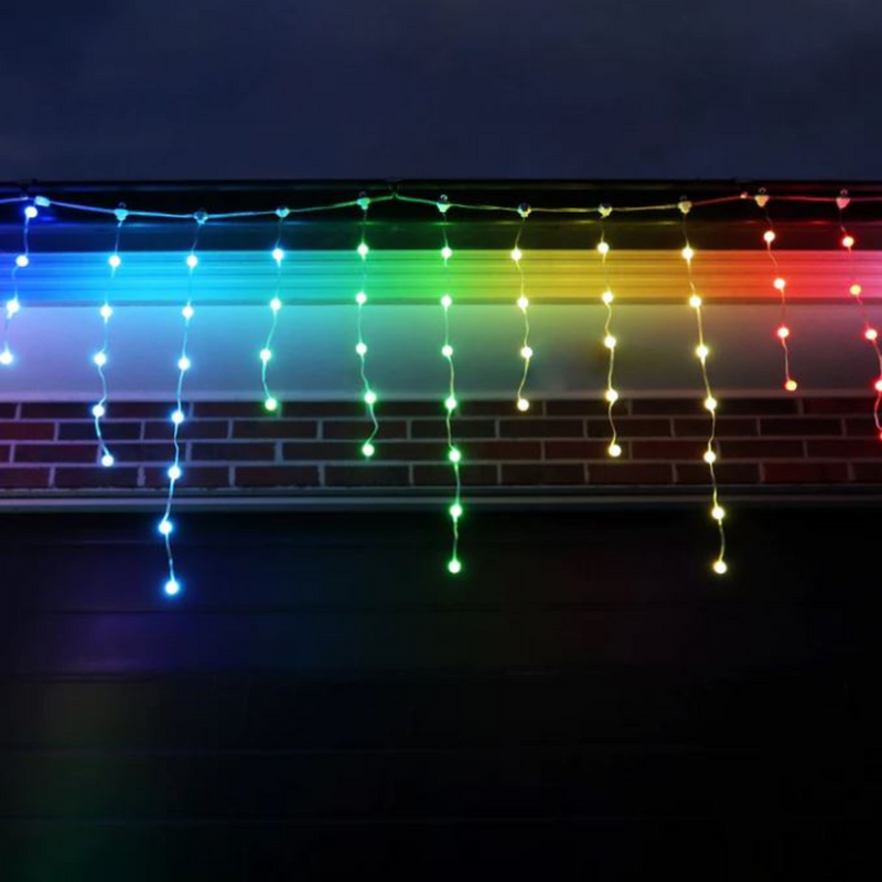 Ronis 180 LED Icicle Light with 15mm Balls Multicolour