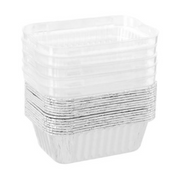 Lemon And Lime Foil Baking Cup Plastic Lidrect 10.5X7.5Cm 15Pk – thumbnail
