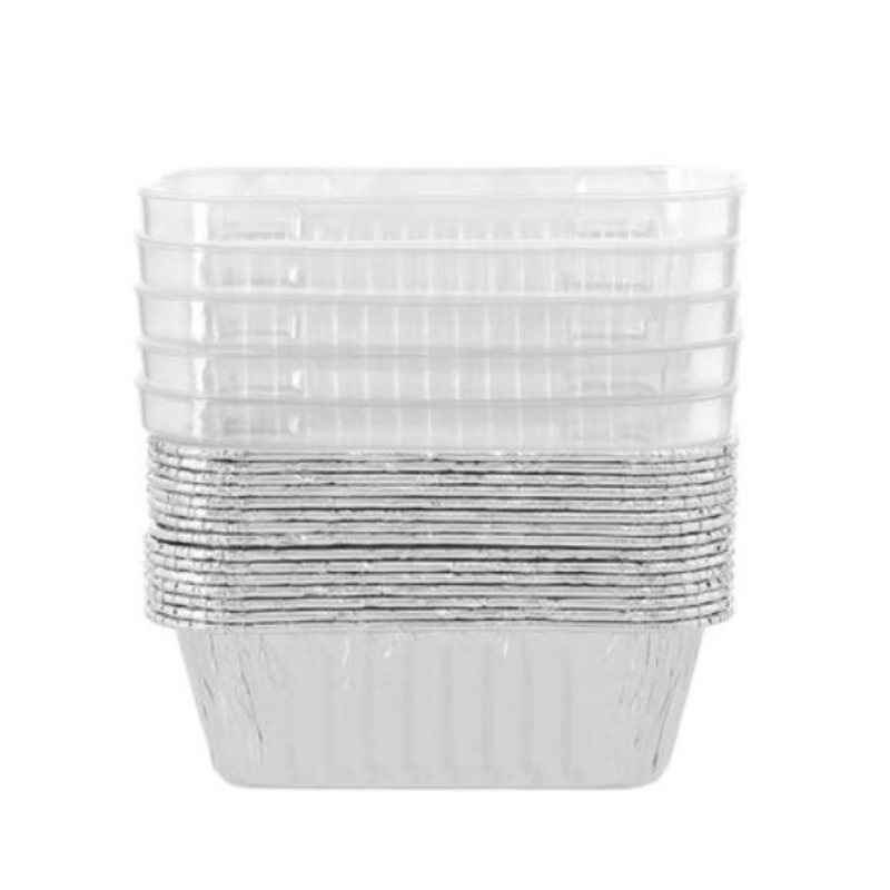 Lemon And Lime Foil Baking Cup Plastic Lidrect 10.5X7.5Cm 15Pk