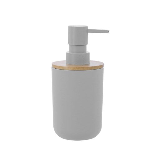 BANO SOAP DISPENSER 330ML BAMBOO TOP 7.5X7.5X16CM