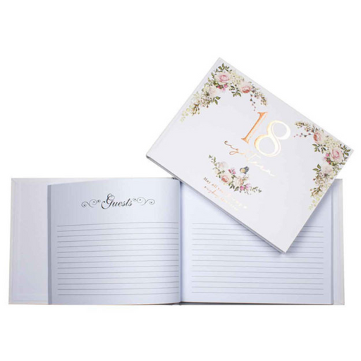 Ronis 18th Floral Guest Book 23x18cm