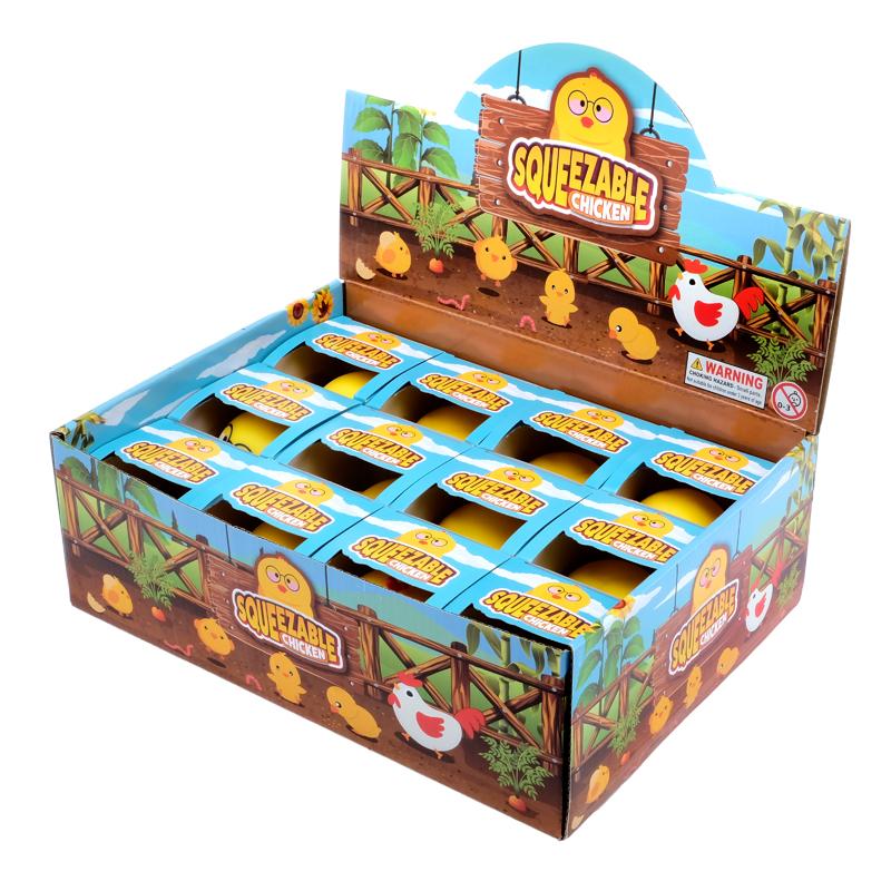 Squeeze Me Chicken Yellow 10cm