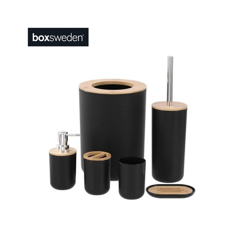 BANO SOAP DISPENSER 330ML BAMBOO TOP 7.5X7.5X16CM