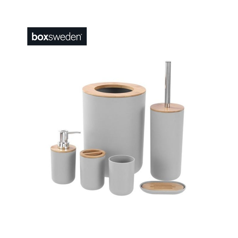 BANO SOAP DISPENSER 330ML BAMBOO TOP 7.5X7.5X16CM