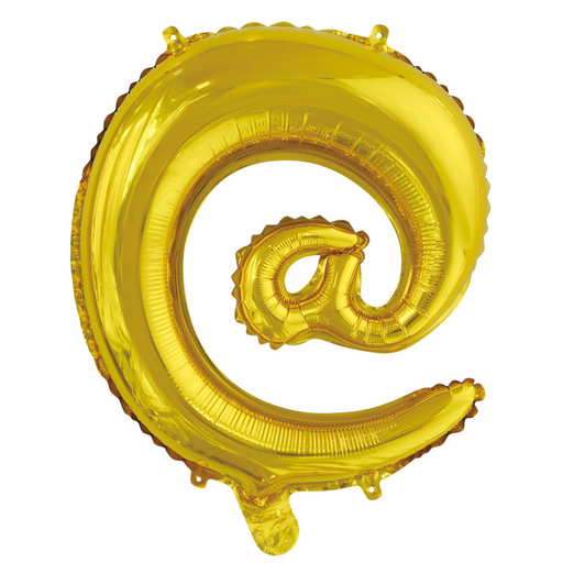 Alphabet @ Foil Balloon Gold 35cm