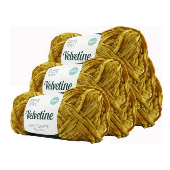 Velvetine Yarn 05 Mustard 100g (150m)