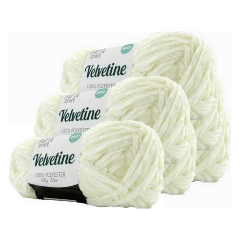 Velvetine Yarn 100g 150m 07 White