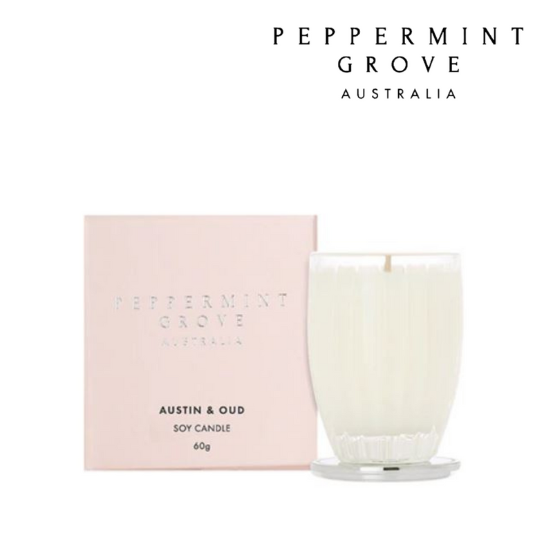 Peppermint Grove Candle 60g - Austin & Oud