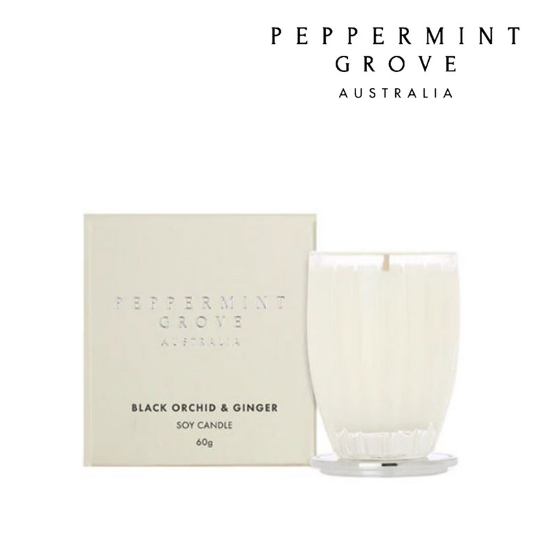 Peppermint Grove Candle 60g - Black Orchid &Ginger