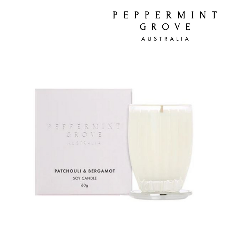 Peppermint Grove Candle 60g - Patchouli &Bergamot