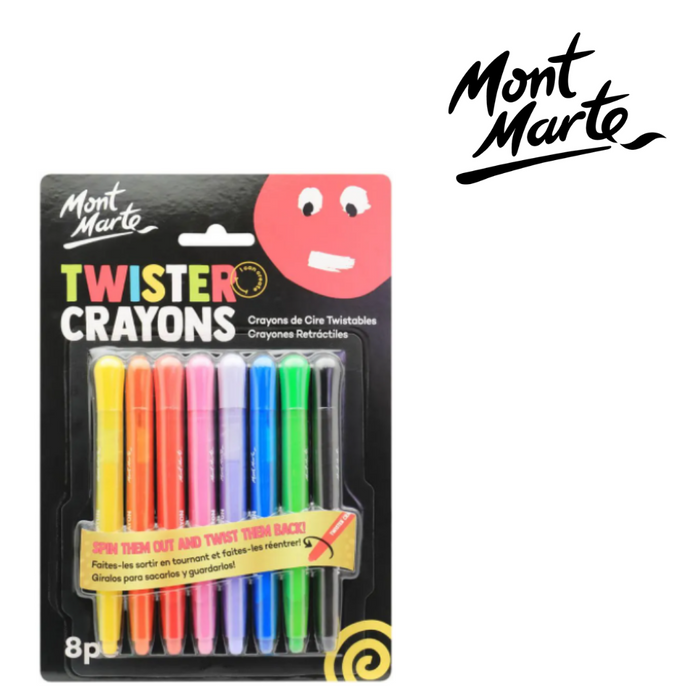 Mont Marte Twister Crayons 8pc