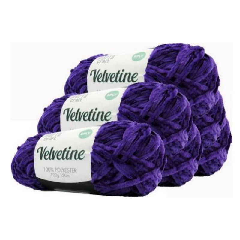 Velvetine Yarn 100g 150m 18 Elegant Purple