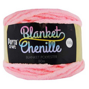 Chenille Blanket Yarn 100g 80m Solid 25 Baby Pink – thumbnail