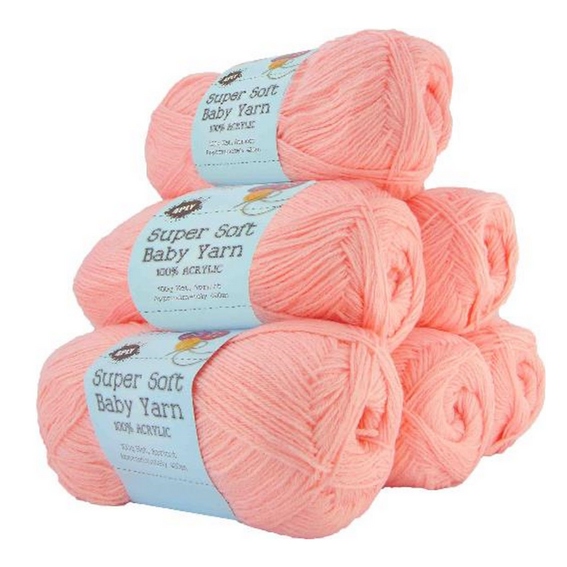 Super Soft Baby Acryl Yarn 420m 4ply 11 Apricot