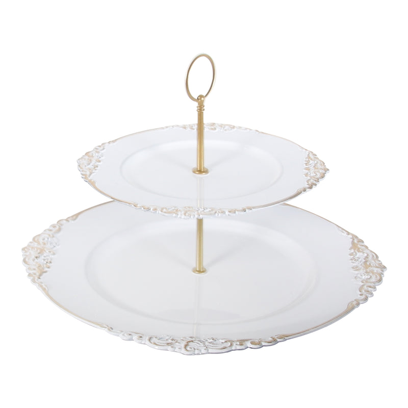 2 TIER CAKE STAND D33x22CM