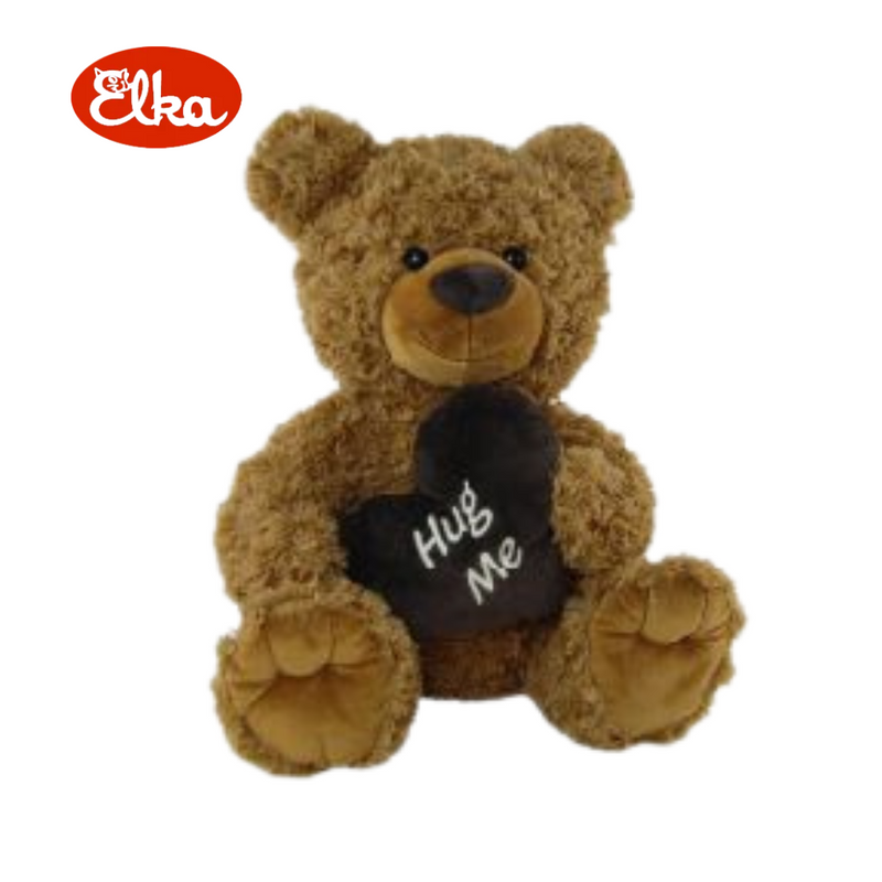 Bear Tilly With Red Heart Brown 50cm Dec