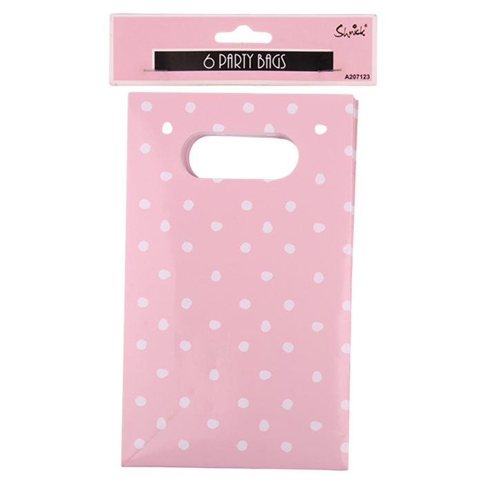 Party Bags Pink 6pk