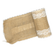 2M Hessian Ribbon with Lace Roll 12cm