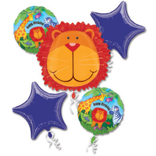 Jungle Animals Birthday Balloon Bouquet