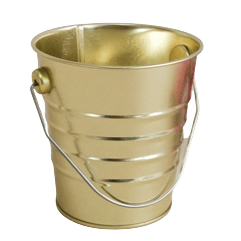 Mini Tin Bucket Gold