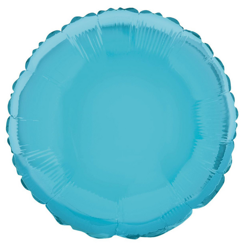 Baby Blue Round Foil Balloon 45cm