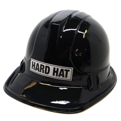 Construction Hard Plastic Hat - Royal Black