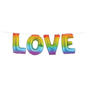 Banner Kit Foil Balloon 91cm LOVE Rainbow