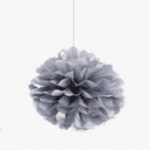 Metallic Silver Puff 50cm