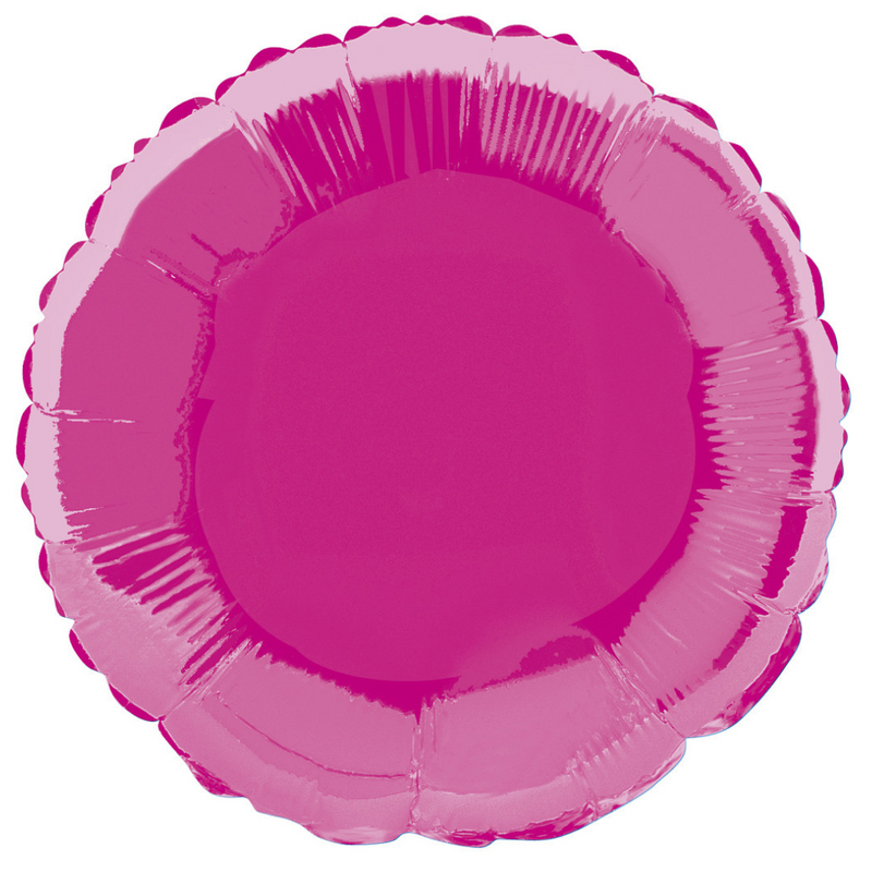 Hot Pink Round Foil Balloon 45cm