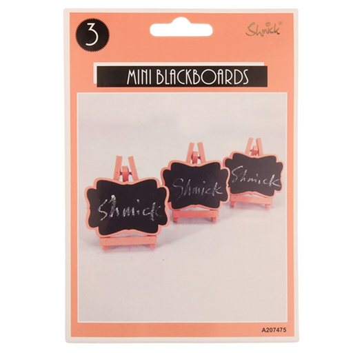 Mini Blackboards Coral Pink 3pk