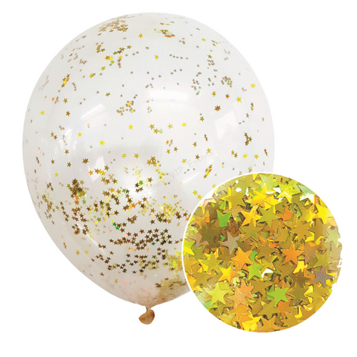 Glitter Confetti Balloon Gold 30cm