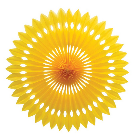 FS Hanging Fan Yellow 24cm 1pk