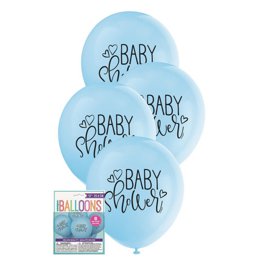 Baby Shower Balloons Blue 8x30cm