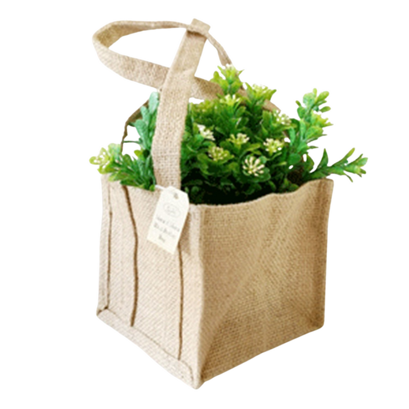 Mini Burlap Bag 14x14cm