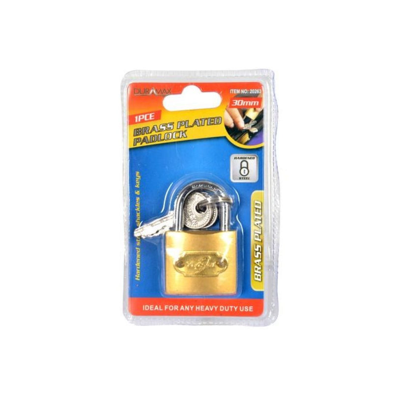 Padlock-30mm-Brass Plated