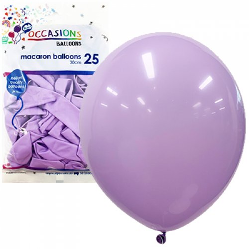 Balloon Macaron 30Cm 25Pk - Lavender