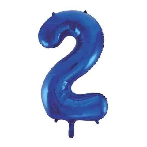 FOIL BALLOON 86cm Blue Number #2