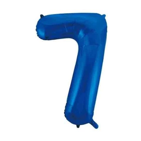 FOIL BALLOON 86cm Blue Number #7