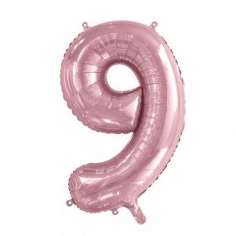 FOIL BALLOON 86cm Light Pink Number #9