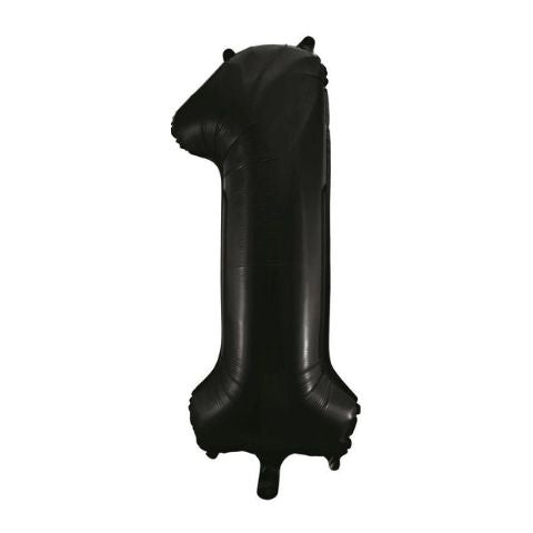 FOIL BALLOON 86cm Black Number #1