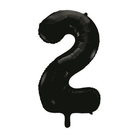 FOIL BALLOON 86cm Black Number #2