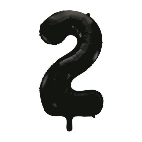 FOIL BALLOON 86cm Black Number (2)