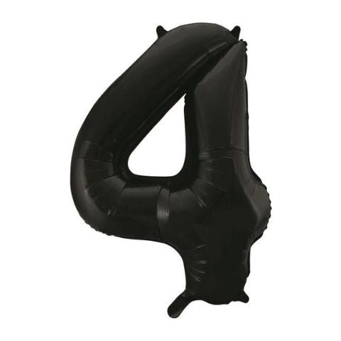 FOIL BALLOON 86cm Black Number #4