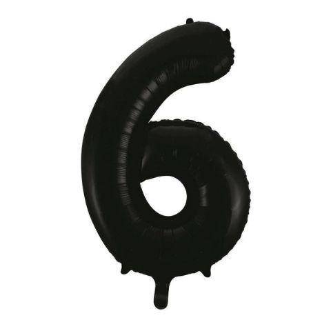 FOIL BALLOON 86cm Black Number (6)