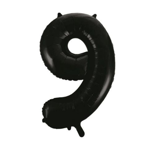 FOIL BALLOON 86cm Black Number #9