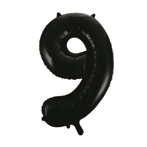 FOIL BALLOON 86cm Black Number (9)