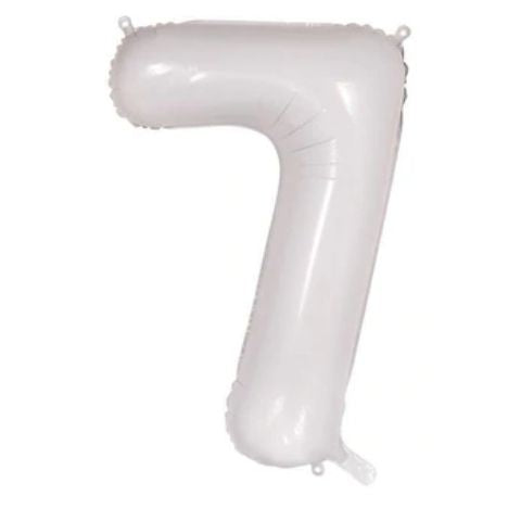 FOIL BALLOON 86cm White Number #7