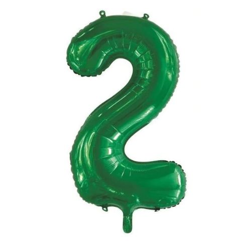 FOIL BALLOON 86cm Green Number #2